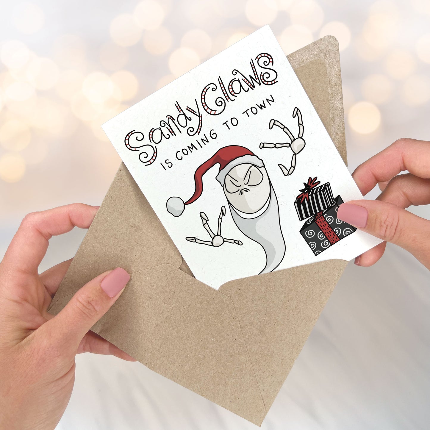 Sandy Claws - Nightmare Before Christmas Card