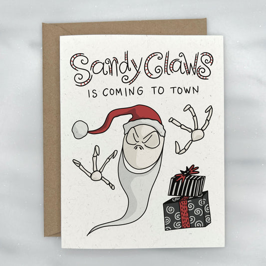 Sandy Claws - Nightmare Before Christmas Card