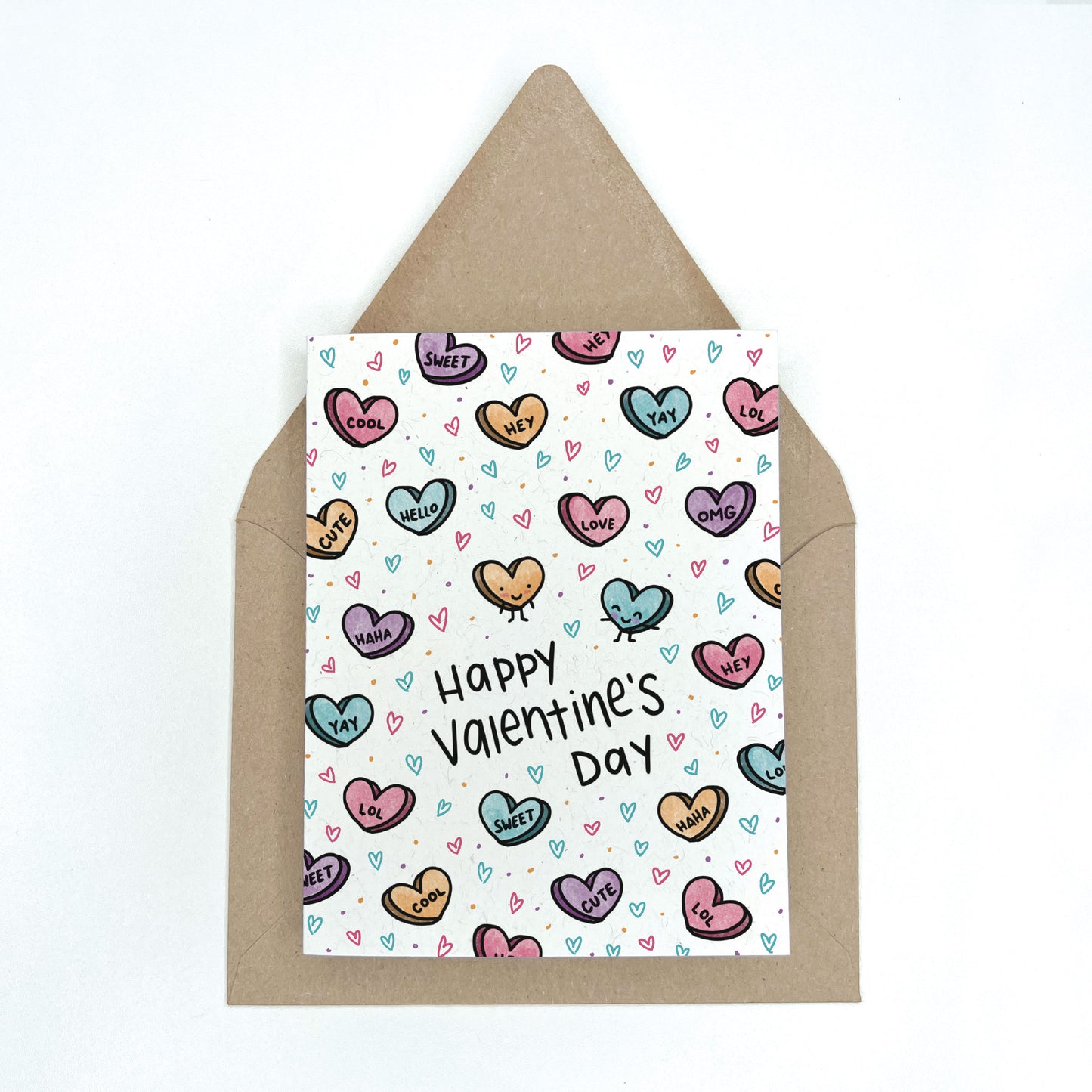 Sweet Candy Hearts - Valentine's Day Card