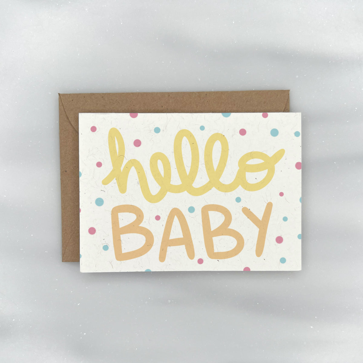 Hello Baby - Baby Shower Gift Enclosure Card