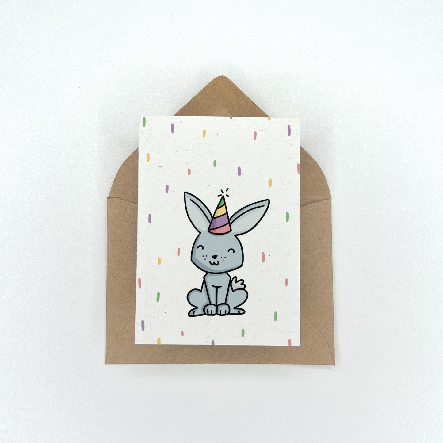 Party Animals - Birthday Gift Enclosure Card (Bunny)