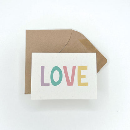 Colorful LOVE - Gift Enclosure Card