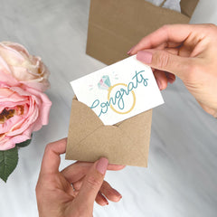 Big Diamond Congrats - Bridal Enclosure Card