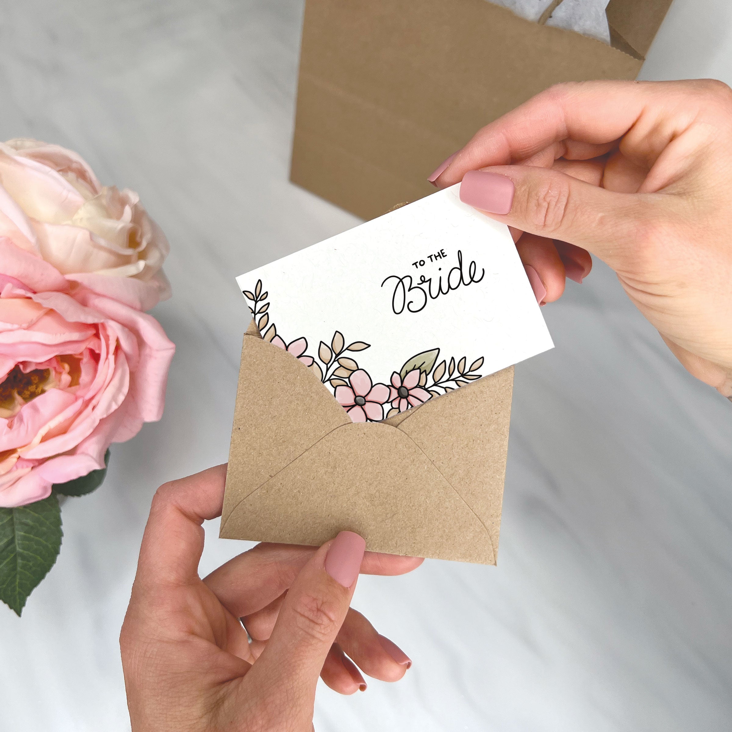 Bride in Bloom - Bridal Enclosure Card