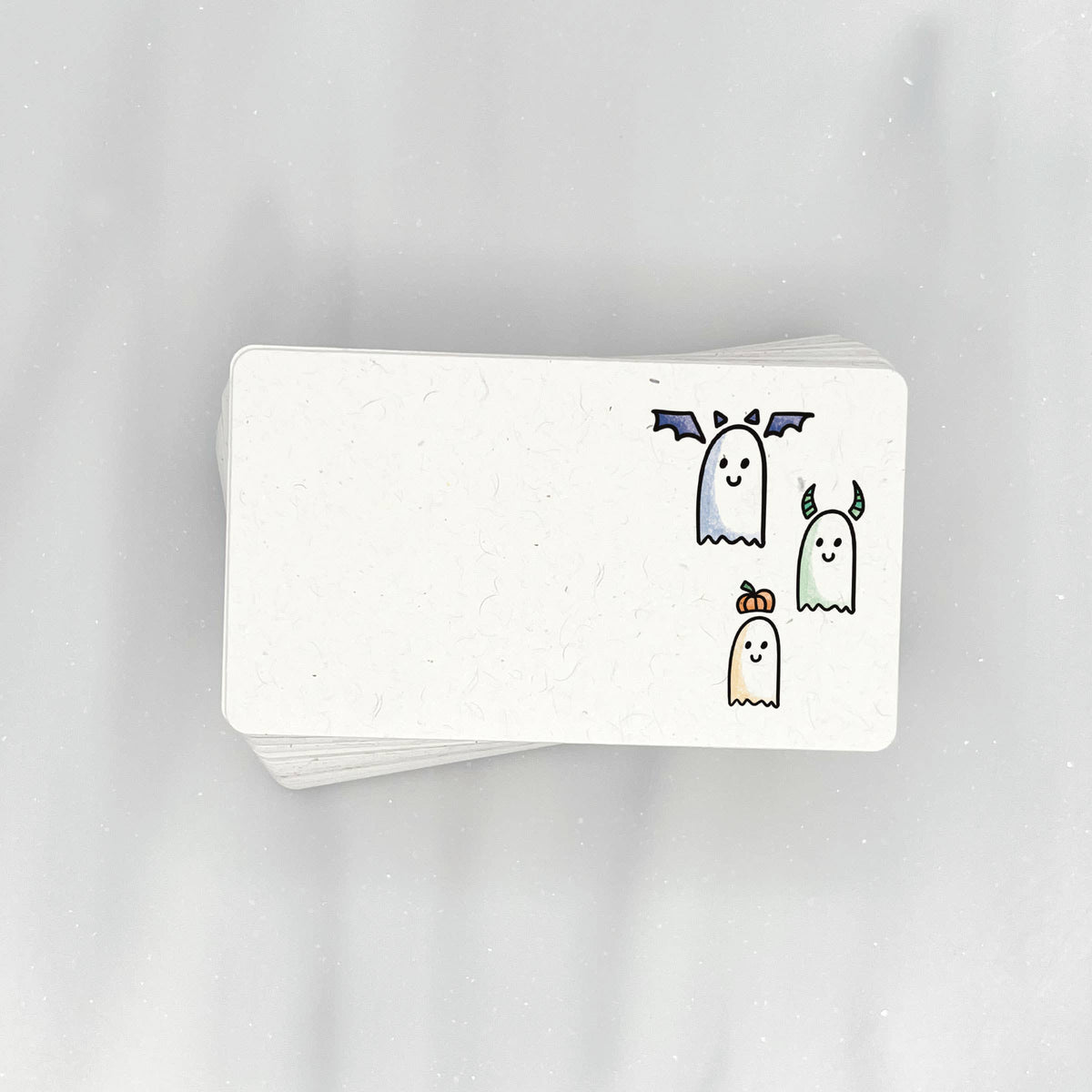 Dark & Spooky Cute Ghosts - Mini Note Cards (Pack of 56)
