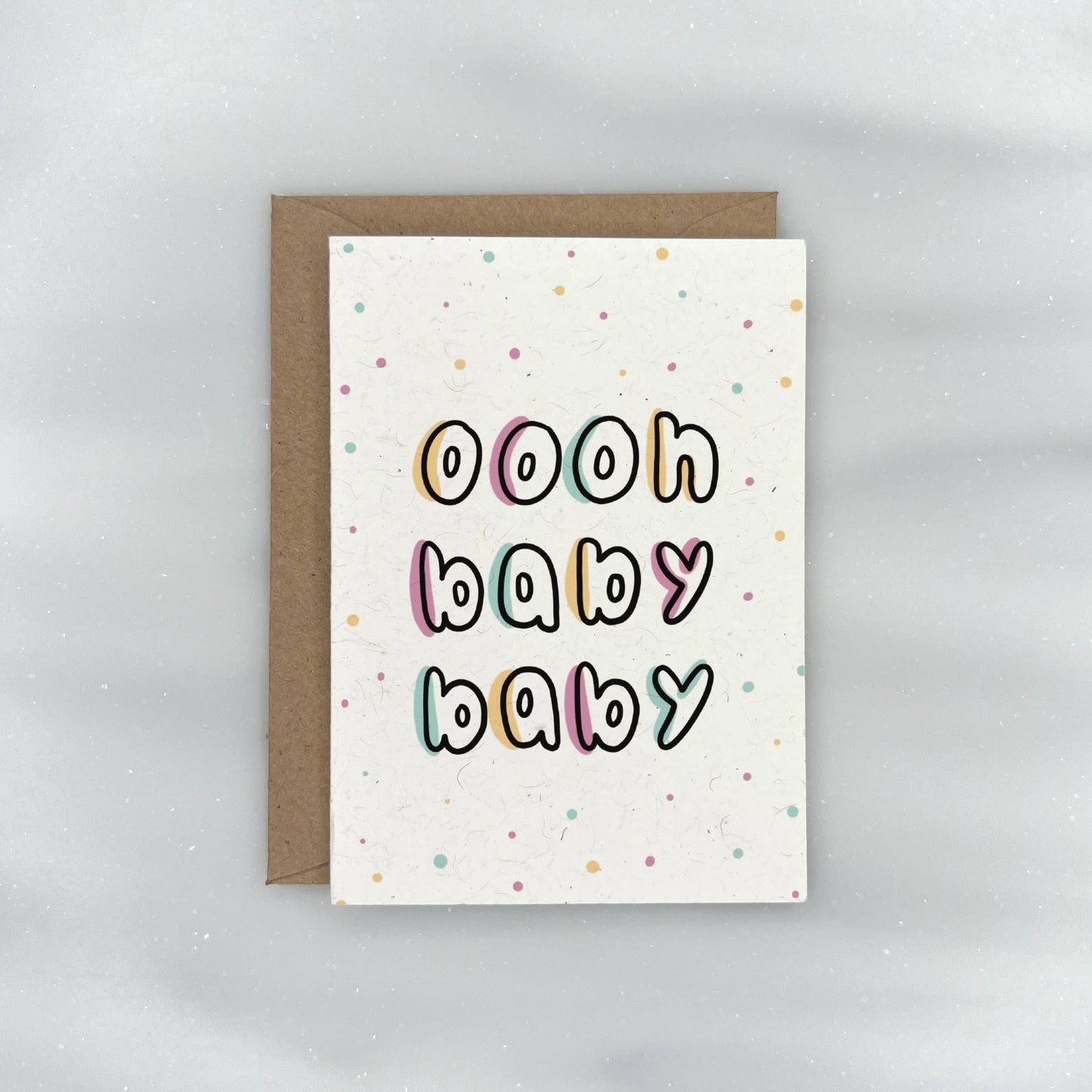 Oooh Baby Baby - Baby Shower Gift Enclosure Card