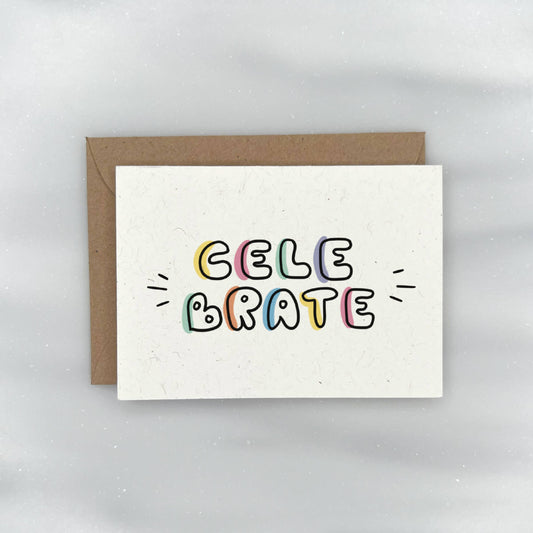 Colorful Celebrate - Gift Enclosure Card